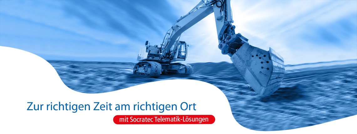 Zur richtigen Zeit am richtigen Ort - symbolisiert durch Bagger der gerade Erde anheben will
